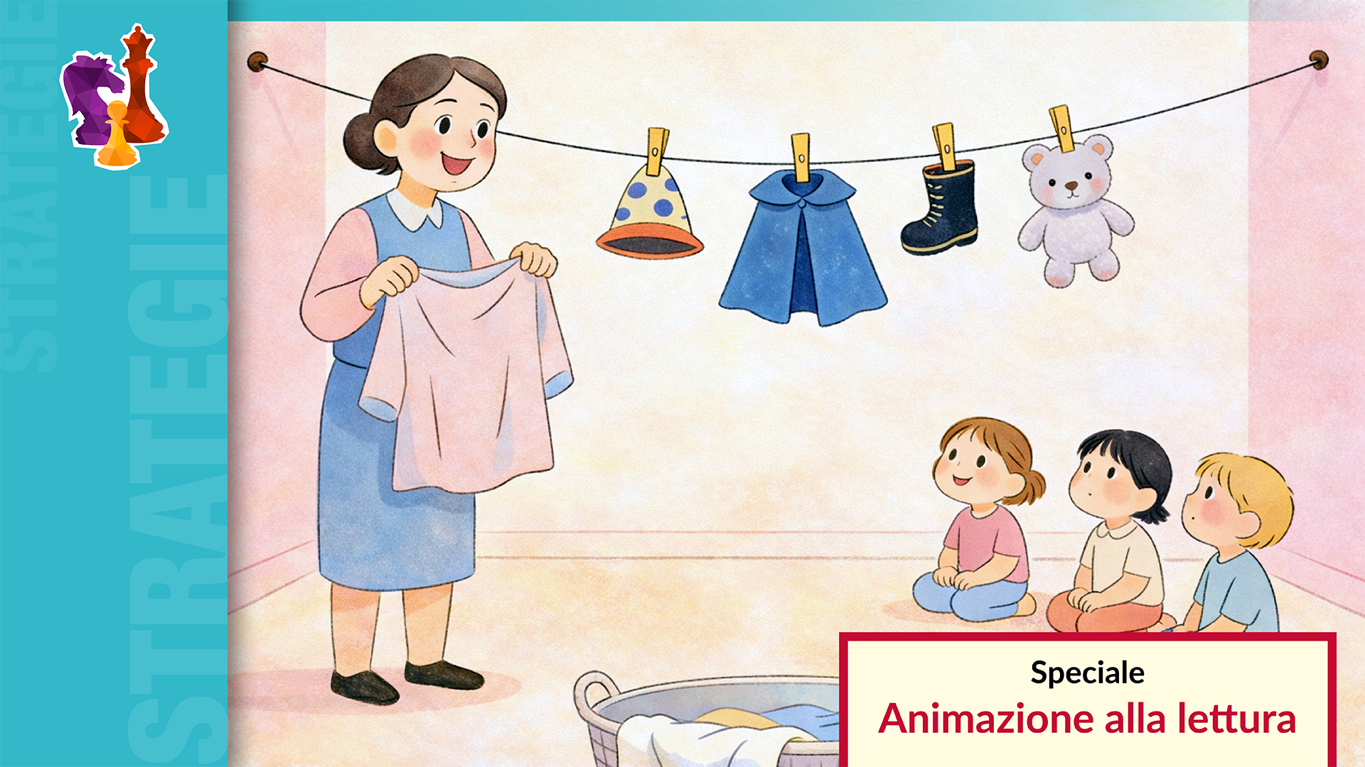 Il bucato matto: un gioco di memoria e animazione alla lettura